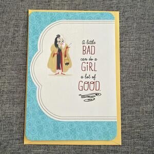 Hallmark Disney Birthday Greeting Card Cruella De Vil A Little Bad Can Do A Girl